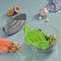 Clip On Hands-Free Kitchen Silicone Food Strainer