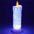 LED Waterproof Candle With Glitter
