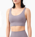 Karen Elson Tops Bra Solid Col Sports Outdoor Exercise Clothes