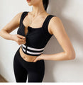 Sophie Dahl Zipper Yoga Tank Top Push Up Fitness Bras Running Vest Gym