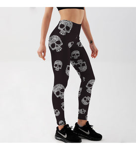 Adwoa Aboah Black Skull thermal legging