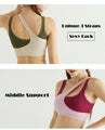 Lisa Snowdon  Push Up Bras Athletic Vest Gym Girls Fitness Shirt Sportswear