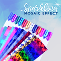 Reflective Mosaic Nail Art Transfer Foils (Set of 12) - thedealzninja