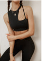 Tara Palmer-Tomkinson Shoulder Strap Sports Bra Running Workout Gym Tops