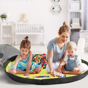 Kids Play Mat Toy Storage Collapsible Basket Bin